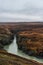 River Jokulsa A Bru in Iceland with Bridge in Background