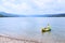 River kayaker man , kayaking on Danube river