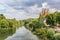 River Lahn and historic St. George cathedral in Limburg