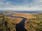 River and lake Corrib, Aerial view,