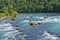 River landscape with rapids