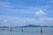 River landscape under the blue sky in Guangdong in China