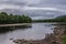 The River Lochy behind Inverlochy Castle, Scotland.