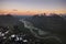 River meandering through Rapadalen valley Sarek, Sweden