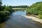 River Morava near city Straznice, Czech republic