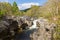 River Moriston falls by Invermoriston bridge Scotland UK Scottish tourist destination