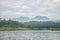 River and mountain view, Mon Bridge, Sangklabri