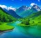 River mountains Landscape Natural Beautiful HD