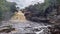 The river Mucugezinho in Chapada Diamantina, Bahia, Brazil with running water, forming a waterfall and Poco do Pato