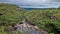 The river Mucugezinho in Chapada Diamantina, Bahia, Brazil with running water, forming a waterfall and Poco do Pato