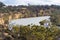 The River Murray views from the Holder Bend lookout at Waikerie in the river land South Australia on the 20th June 2020