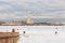 River Neva, Peter and Paul Fortress in the winter, Saint Petersburg