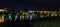 River Nogat and Malbork city by night - panoramic view - Malbork, Pomerania, Poland