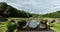 River Nore against the backdrop of an ancient bridge 4k