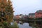 River Nore - Kilkenny - tree with autumn colors - Ireland tourism - Irish holiday