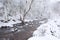 River okement in winter