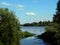 The river that overflowed and went among the bushes and forest vegetation