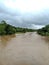 River overflowing in monsoon season