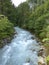 River Partnach at canyon Partnachklamm in Garmisch-Partenkirchen, Bavaria, Germany