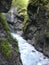 River Partnach at canyon Partnachklamm in Garmisch-Partenkirchen, Bavaria, Germany