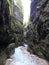 River Partnach at canyon Partnachklamm in Garmisch-Partenkirchen, Bavaria, Germany