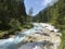 River Partnach at canyon Partnachklamm in Garmisch-Partenkirchen, Bavaria, Germany