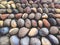 River pebbles, design element.