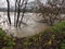 River Po flood in Turin