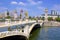 River promenade and bridges in Tianjin city, China