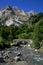 River in Pyrenees Mountains