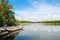 River, rainforest and boats