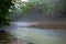 River in rainy jungle