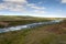 River with rapids in Iceland