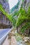 River and road in Bicaz Gorge