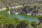 River rocky banks view. Portugal