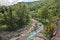 The river Santerno in Firenzuola, province of Florence, Tuscany