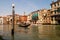 River scene with Gondola Venice Italy