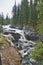 The river section of Maligne Canyon.   Jasper AB Canada