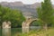 The river segre under the Roman bridge, Lleida