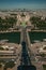 River Seine and Trocadero building seen from the Eiffel Tower in Paris