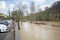 River Severn Flooding in Ironbridge UK