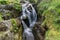 River severn waterfall in Wales, Powys. Locally known as River Severn Break Its Neck