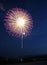 River Side Sunflower Fireworks with Moon