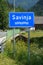 River sign: Savinja