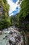 River Slizza canyon near Tarvisio Friuli Italy