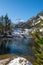 River in the snowy Pyrenees mountains, near Pont Espagne