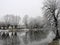 River and snowy winter trees, Lithuania