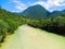 River Soca near Bovec is a popular destination for kayaking and