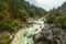 River Soca in Slovenia