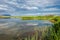 River in steppe. prairie